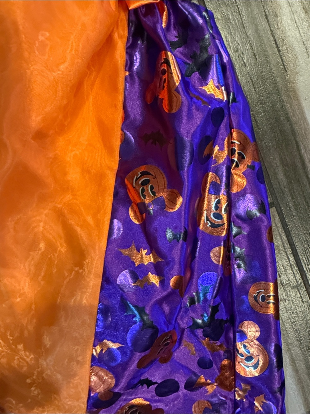 Disney Girls Orange and Purple Halloween Princess Dress - Picture 6 of 10